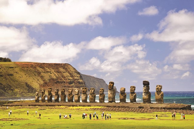 Ahu Tongariki, Île de Pâques