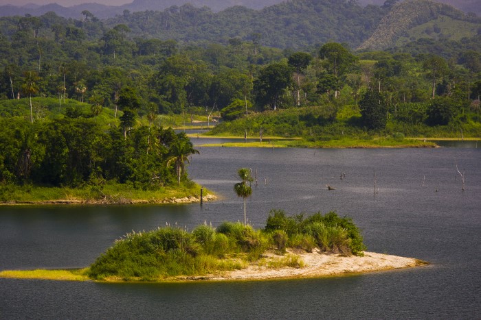 Lake Bayano in the province of Panama