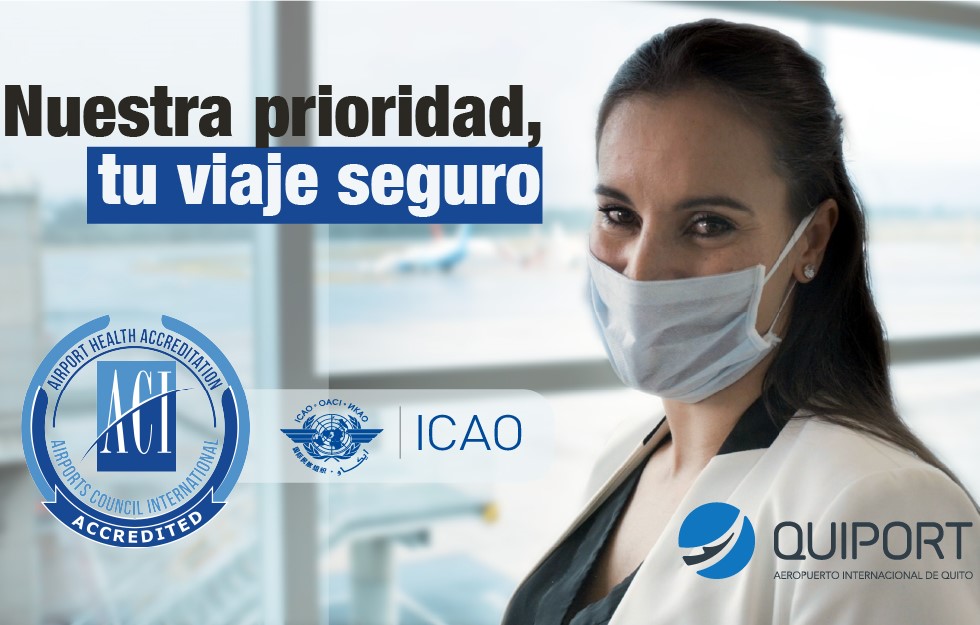 L’aéroport international de Quito obtient l’Accréditation Sanitaire des Aéroports