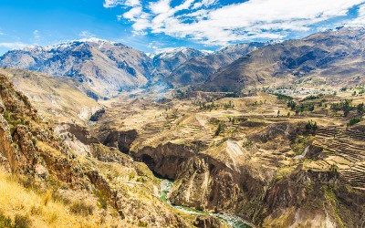 The Colca Canyon in Peru: condor territory