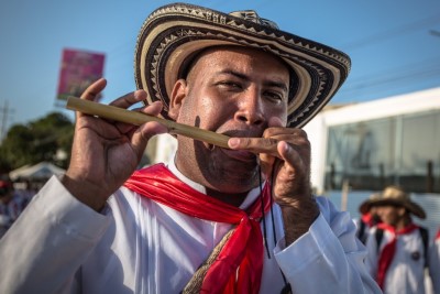 Joueur de caña de millo, Cumbia (Crédit: Sébastien Walkowiak)